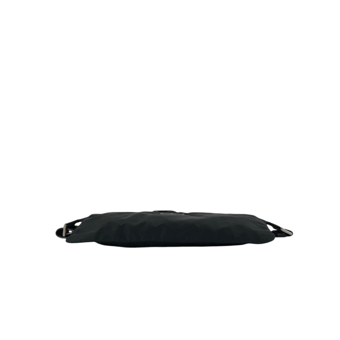 PRADA Tessuto Triangle Logo Sling bag Black Vintage 6r35d5