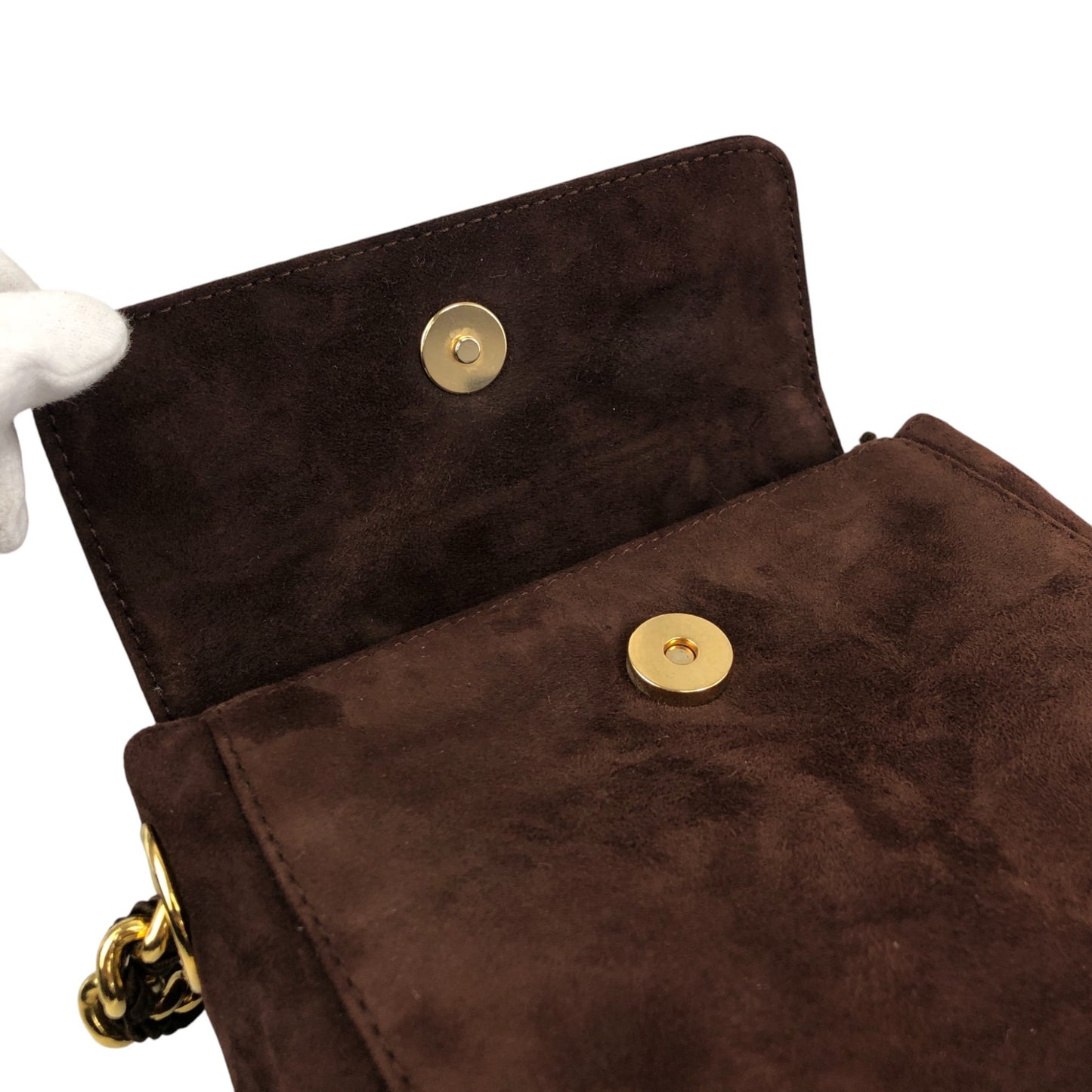 PRADA Logo Shoulder bag Brown Vintage psiphd
