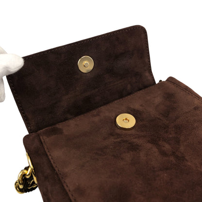 PRADA Logo Shoulder bag Brown Vintage psiphd