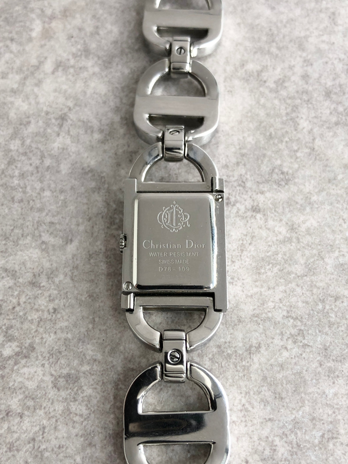 Christian Dior Quartz Watch Silver D78-109 Vintage esyj68