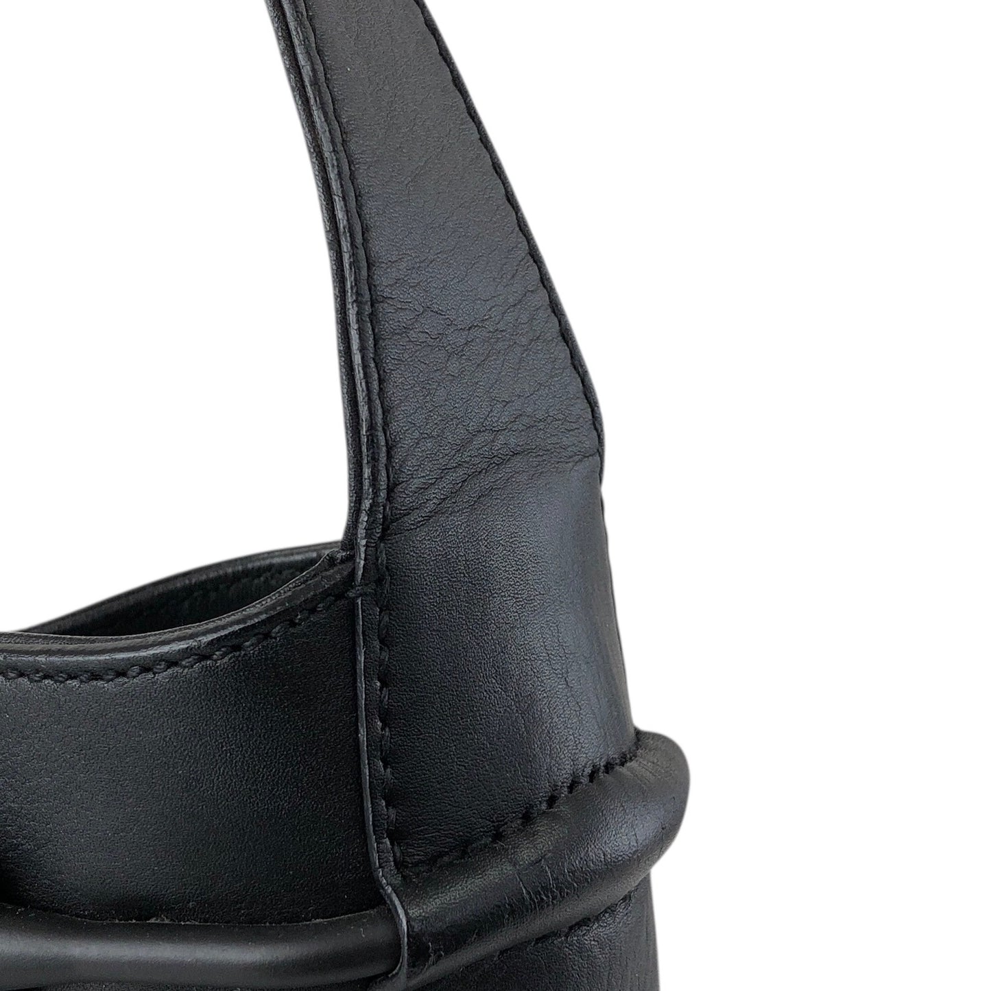 GUCCI Horse Bit Shoulder bag Hobobag Black Vintage s3x3cn