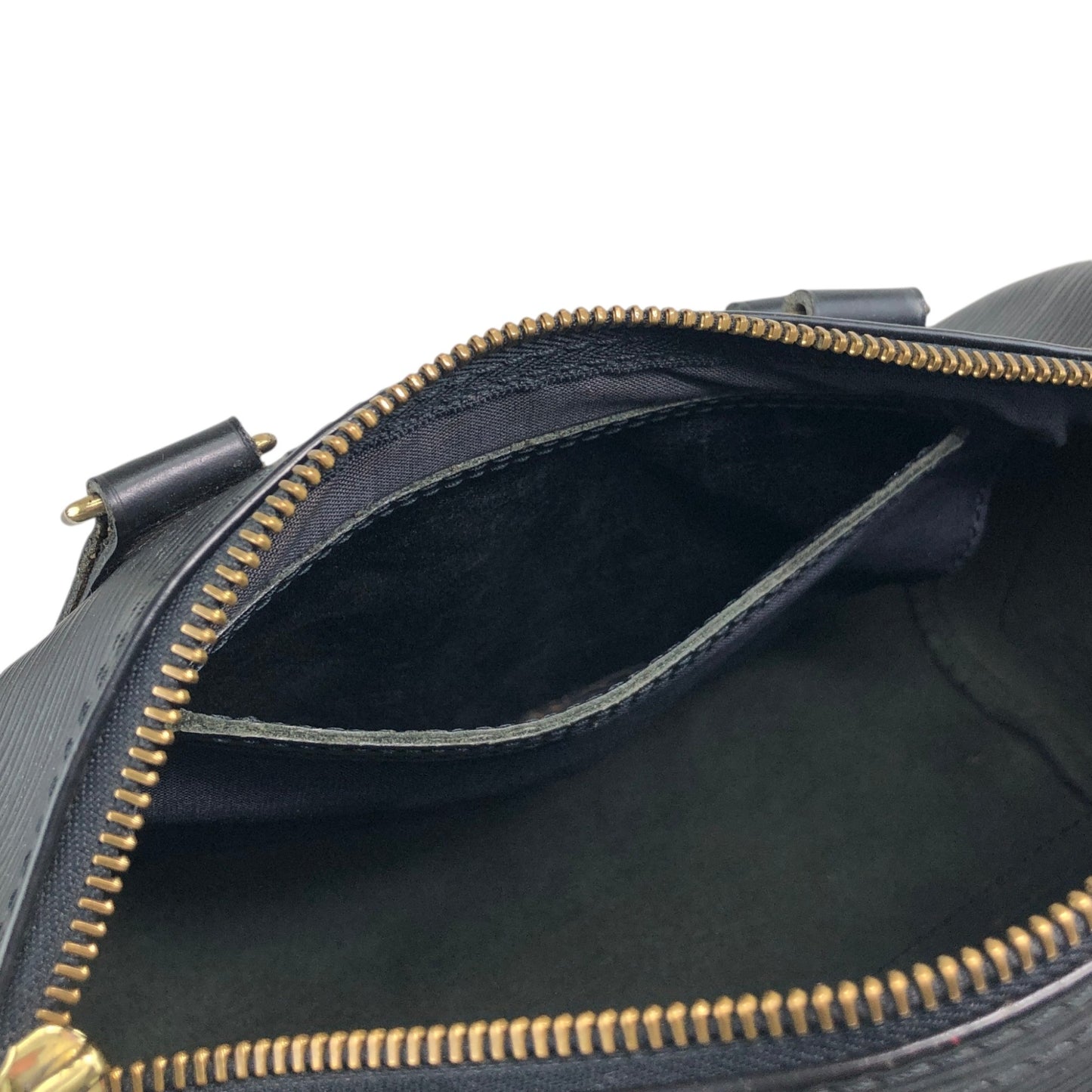 LOUIS VUITTON Epi Small Boston bag Handbag Black Vintage abz8nz