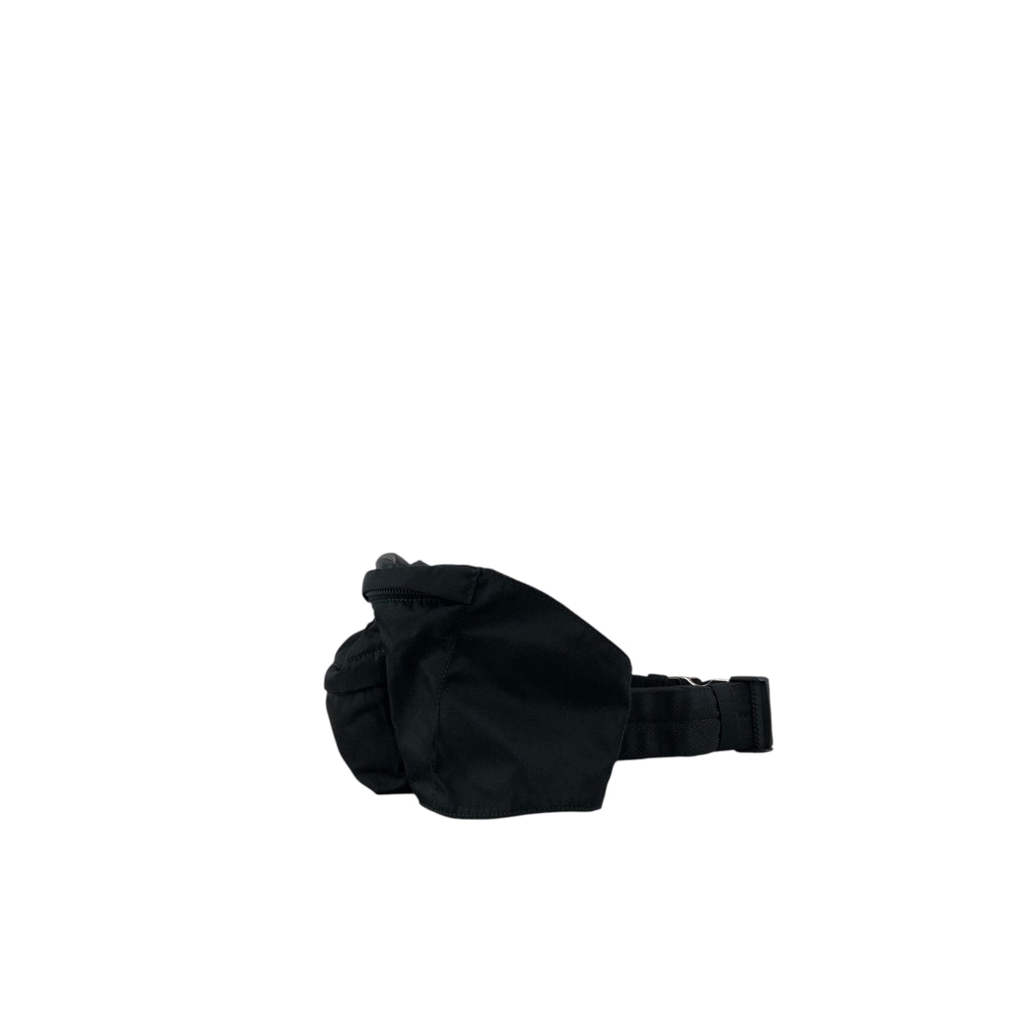 PRADA Tessuto Triangle Logo Sling bag Black Vintage hpnycc