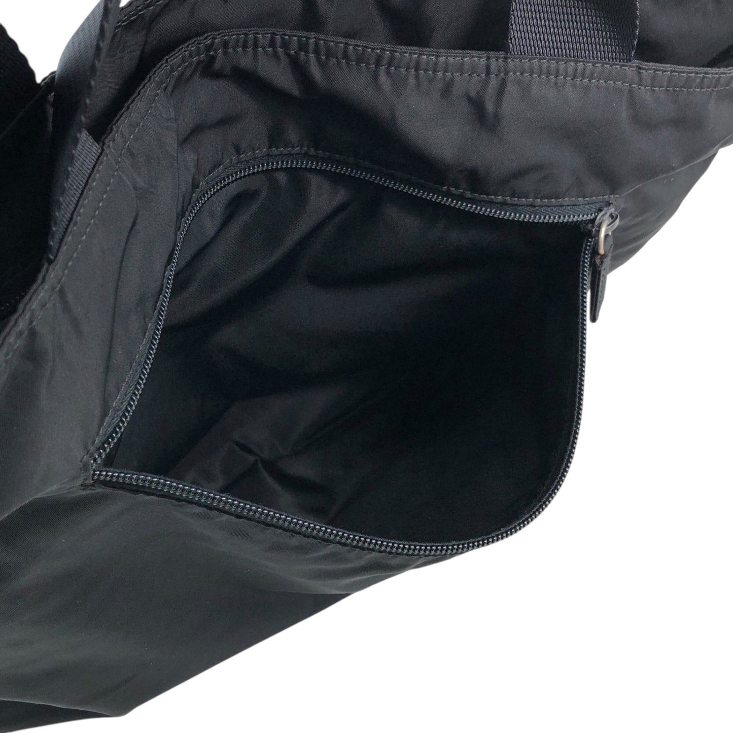 PRADA Tessuto Triangle Logo Totebag Black Vintage f5d8z2