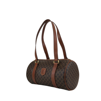CELINE Macadam Blason Shoulder bag Brown Vintage us8d3n