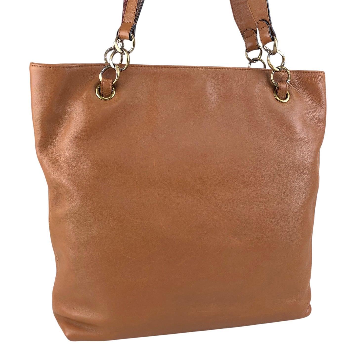 CHANEL Coco Mark Totebag Brown Vintage xu5xvk