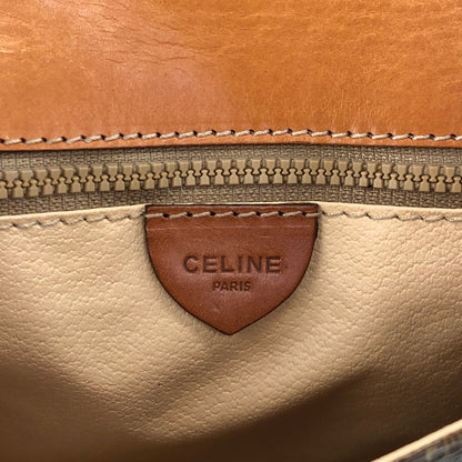 CELINE Macadam Blason Shoulder bag Brown Vintage bgeuwn