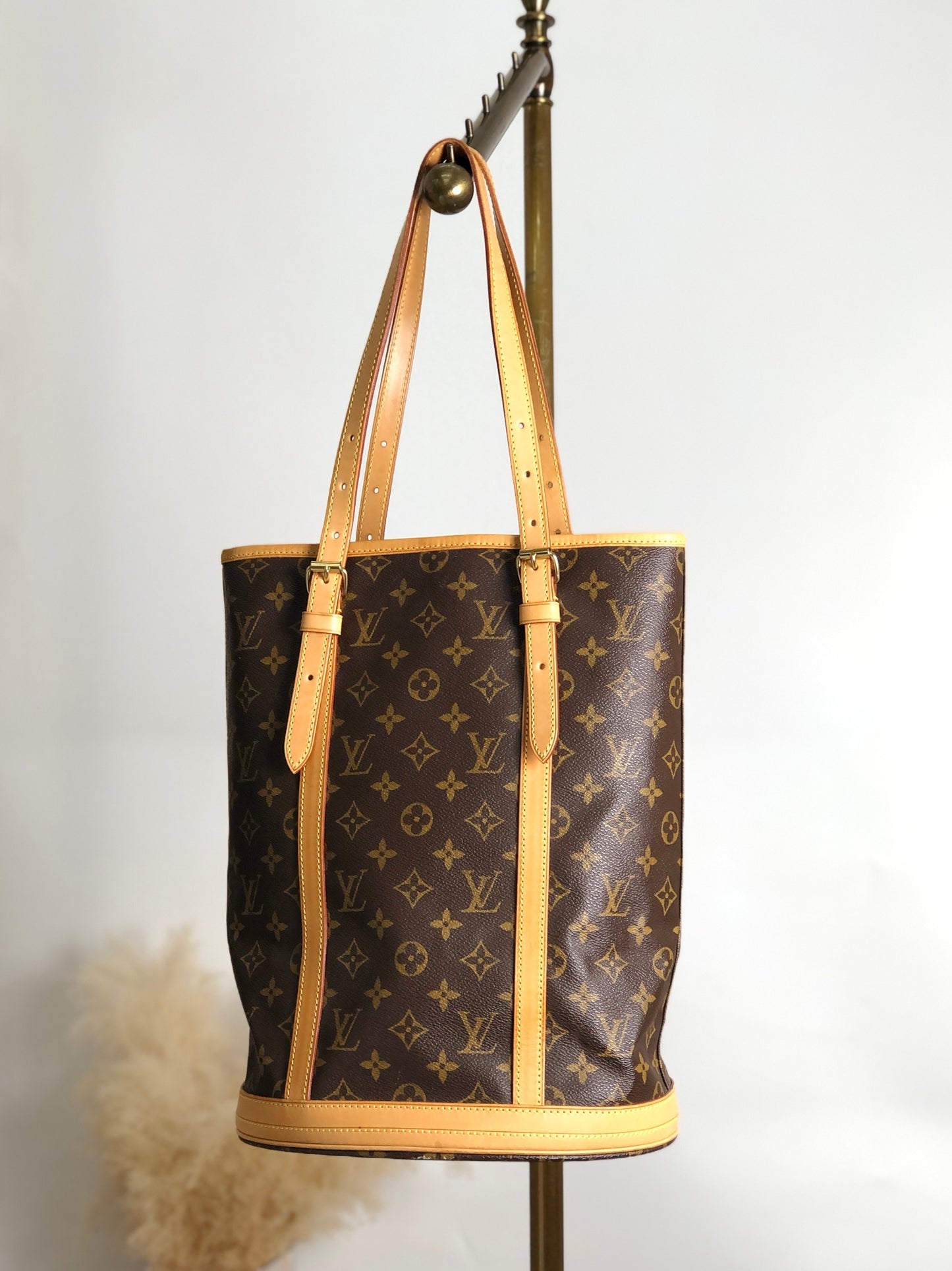LOUIS VUITTON Monogram Totebag Brown Vintage nh8c8s
