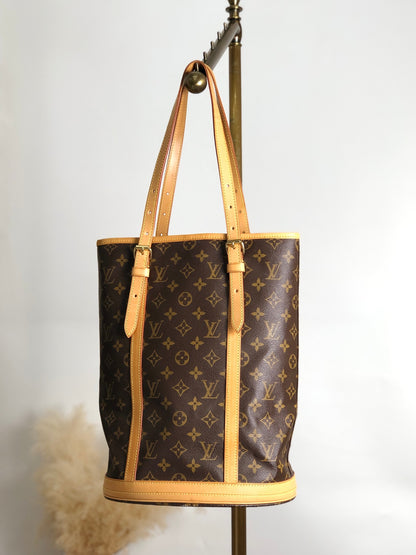 LOUIS VUITTON Monogram Totebag Brown Vintage nh8c8s