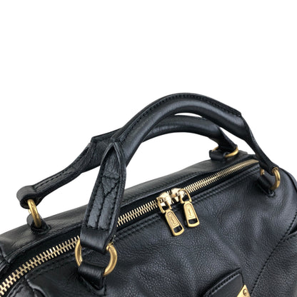 Yves Saint Laurent Two-way Handbag Shoulder bag Black Vintage wu64ez