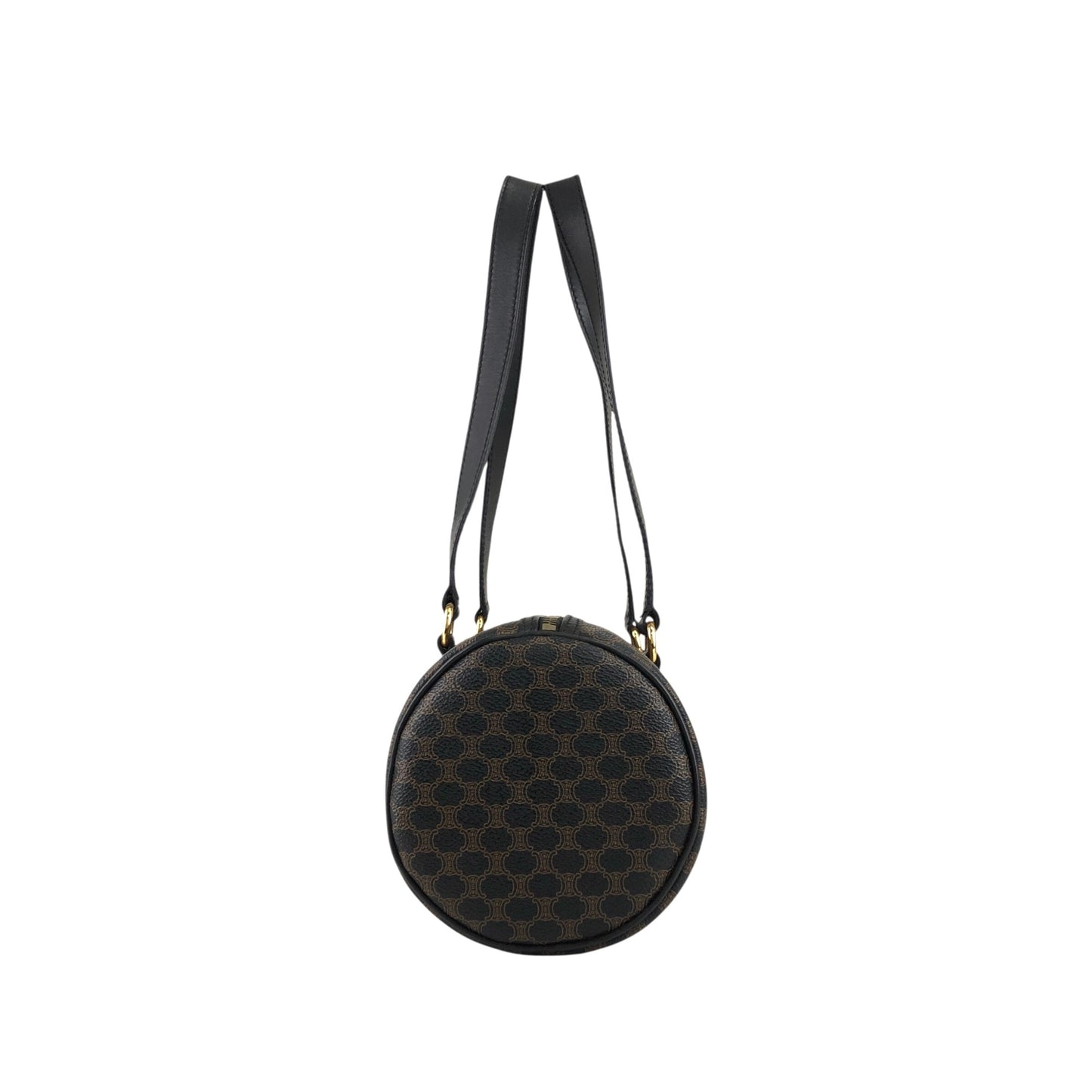 CELINE Macadam Blason Handbag Totebag Black Vintage etm2ud