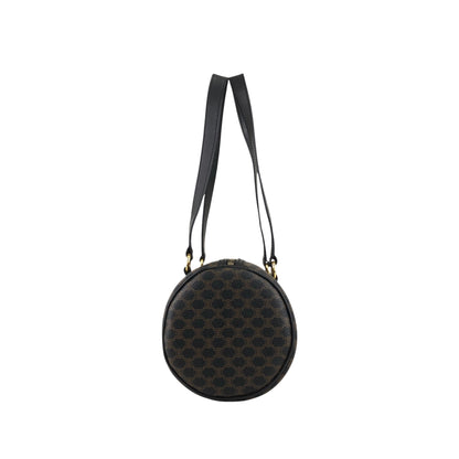 CELINE Macadam Blason Handbag Totebag Black Vintage etm2ud
