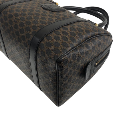 CELINE Macadam Blason Two-way Small  Boston bag Shoulder bag Black Vintage k7b5zs