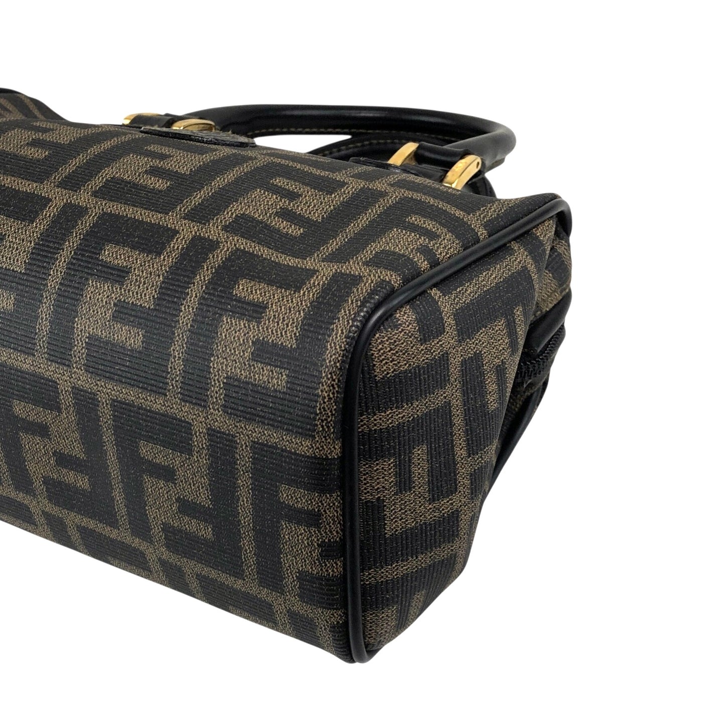 FENDI Zucca Two-way Small Boston bag Shoulder bag Brown Vintage sfanas