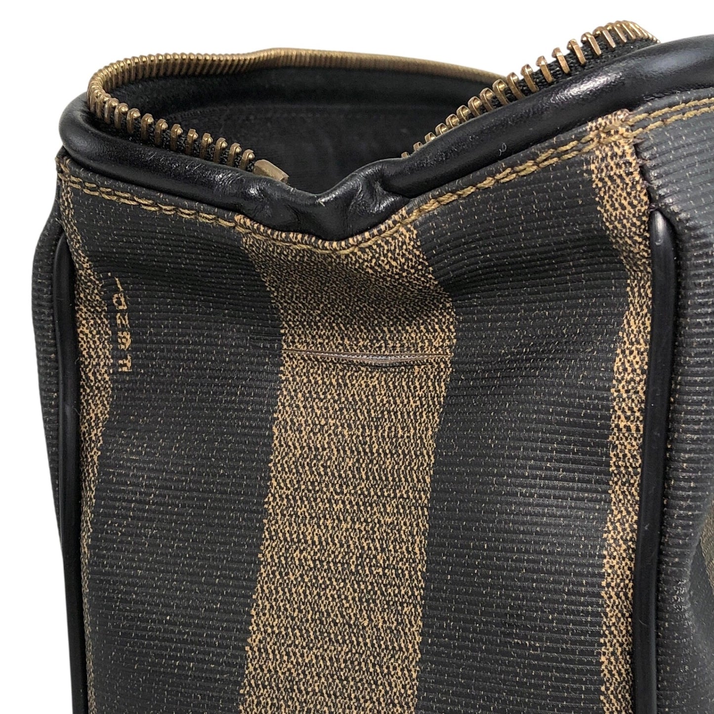 FENDI Pecan Two-way Handbag Shoulder bag Black Vintage b4ain2