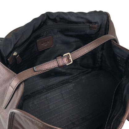 LOEWE Alamo Anagram Handbag Totebag Brown Vintage 6gpe63