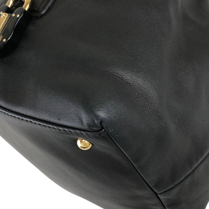 LOEWE Padlock Handbag Black Vintage 3b6srk