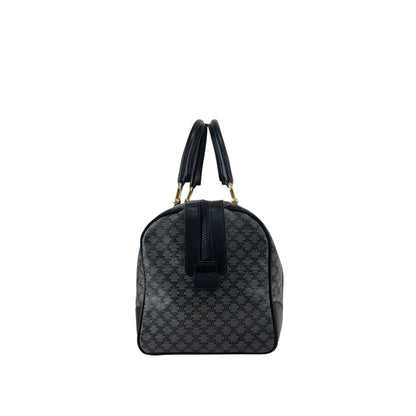CELINE Macadam Blason Boston bag Navy Vintage scyzx6