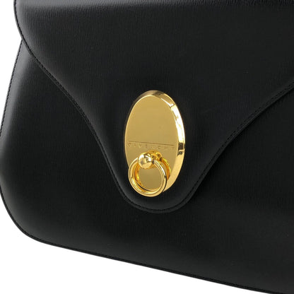 GIVENCHY Gancini Top Handle Handbag Black Vintage 3pv2af