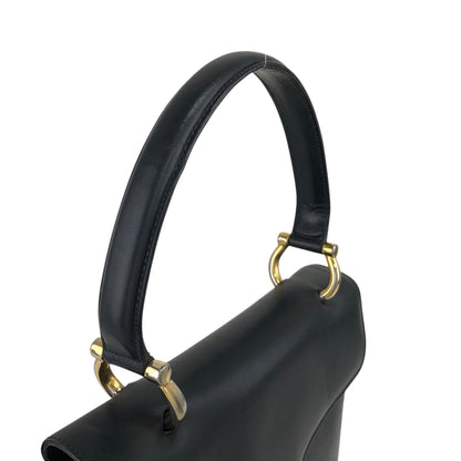 CELINE Horse Carriage Handbag Dark Navy Vintage 3bgmzr