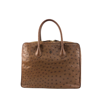 LOEWE Anagram Handbag Brown Vintage pztb8z