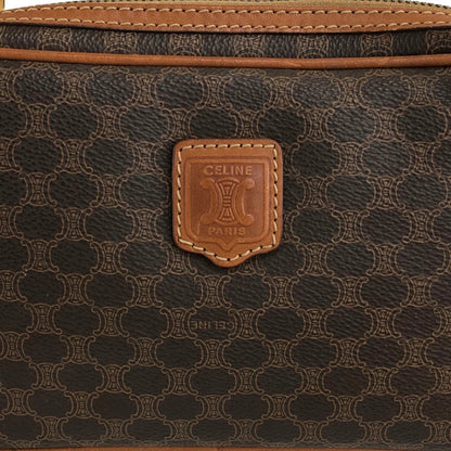 CELINE Macadam Blason Shoulder bag Brown Vintage f2gsiu