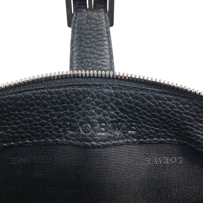 LOEWE Logo Embossed Handbag Black Vintage nk5fxc