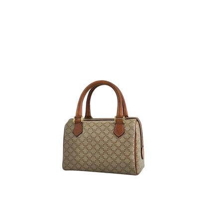 CELINE Macadam Two-way Handbag Shoulder bag Beige Vintage vwi2wp