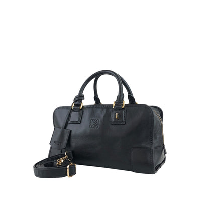 LOEWE Amazona28 Anagram Two-way Boston bag Shoulder bag Black Vintage v3dz54