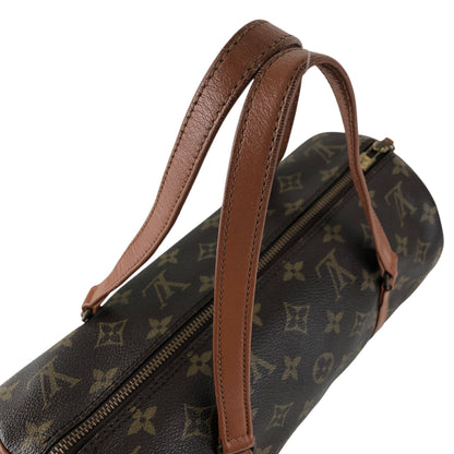 LOUIS VUITTON Monogram Handbag Brown Vintage efphw4