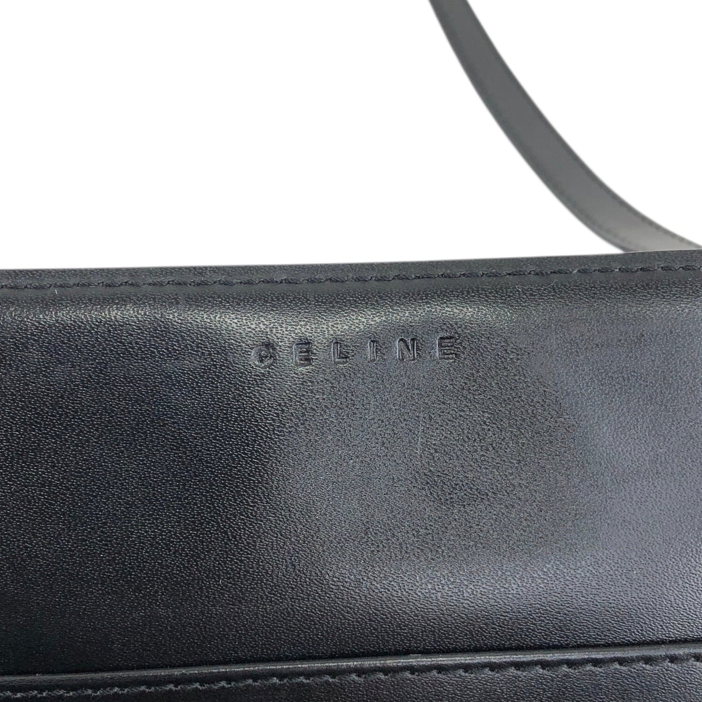CELINE Macadam Shoulder bag Black Vintage dwm48m