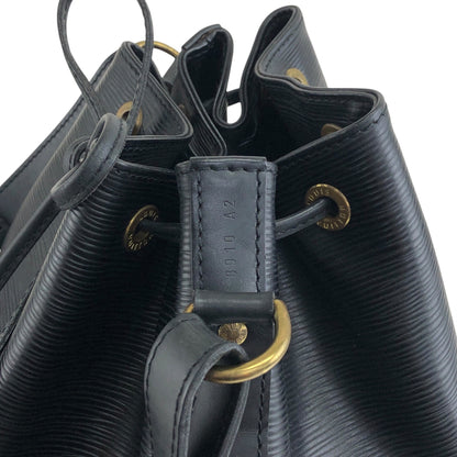 LOUIS VUITTON Epi Drawstring Shoulder bag Black Vintage d2i73r