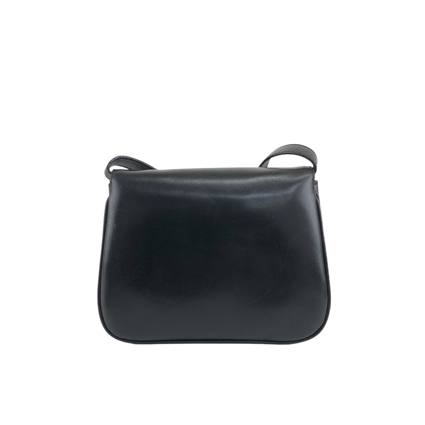 CELINE Blason Crossbody Shoulder bag Black Vintage d6wbur