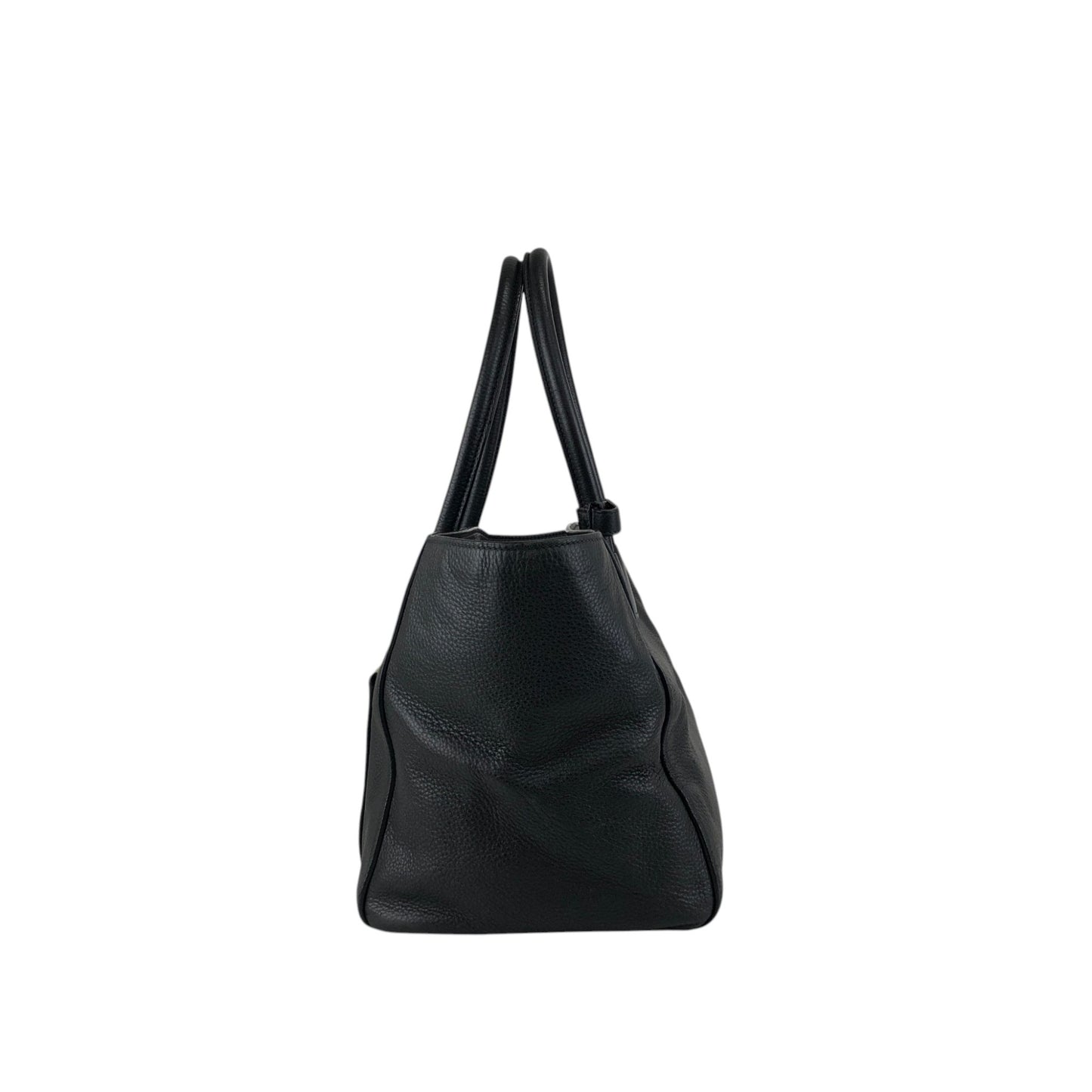 PRADA Triangle Logo Two-way Handbag Shoulder bag Black Vintage ux6vuz