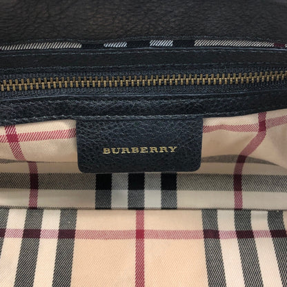 BURBERRY Logo Shoulder bag Black Vintage 7rnpei