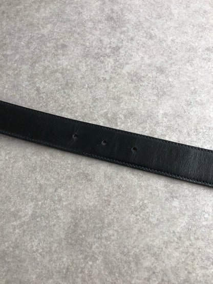 GUCCI GG Belt Black 036 1192 4964 Vintage u5arka