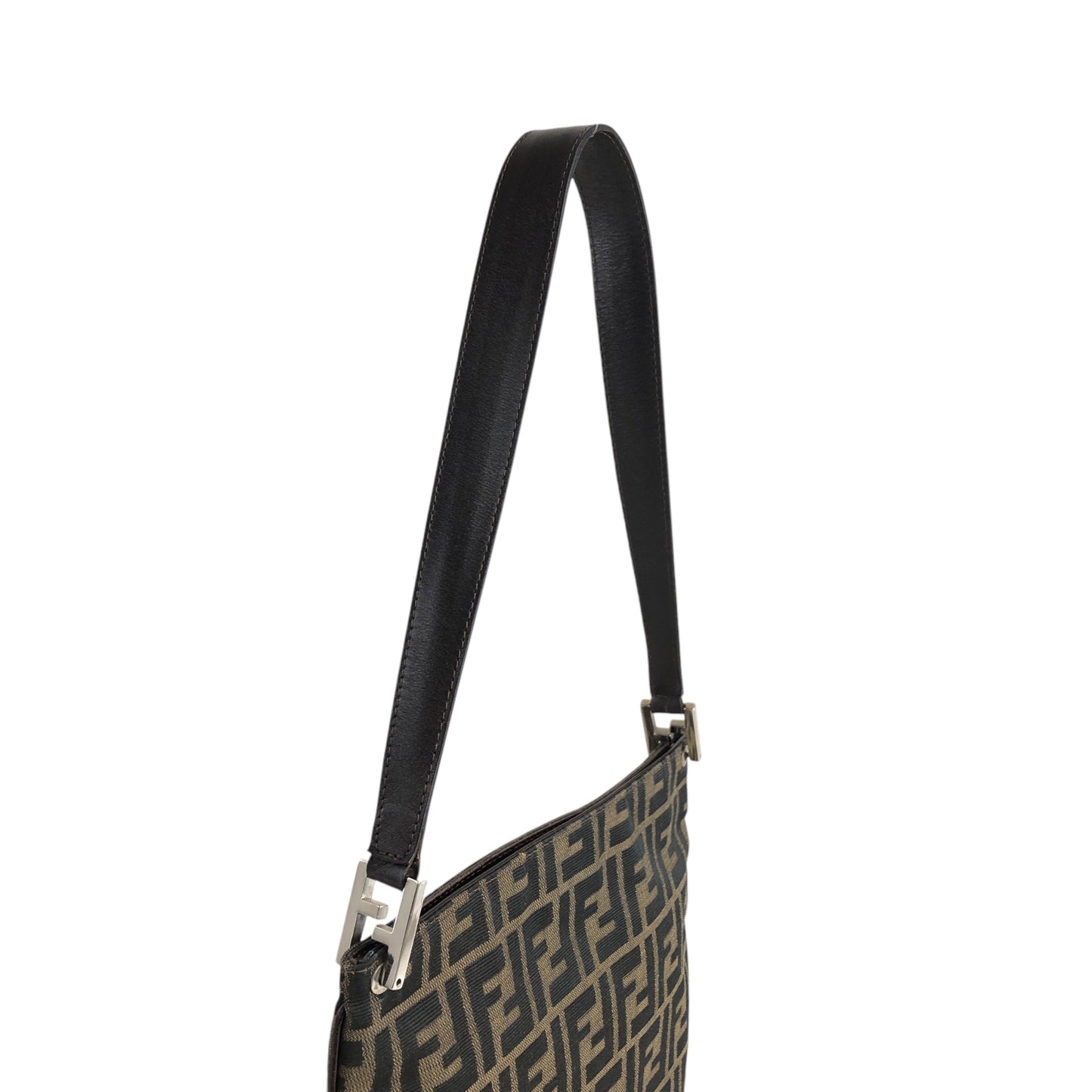 FENDI Zucca Shoulder bag Brown Vintage 3s7dpf