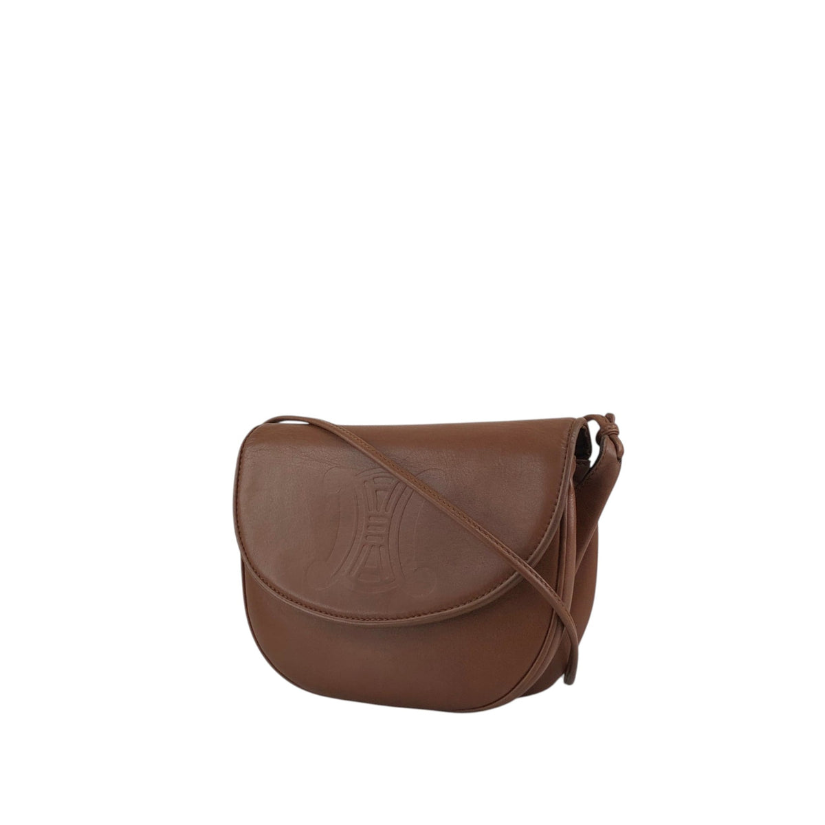 CELINE Blason Shoulder bag Brown Vintage c75hyk