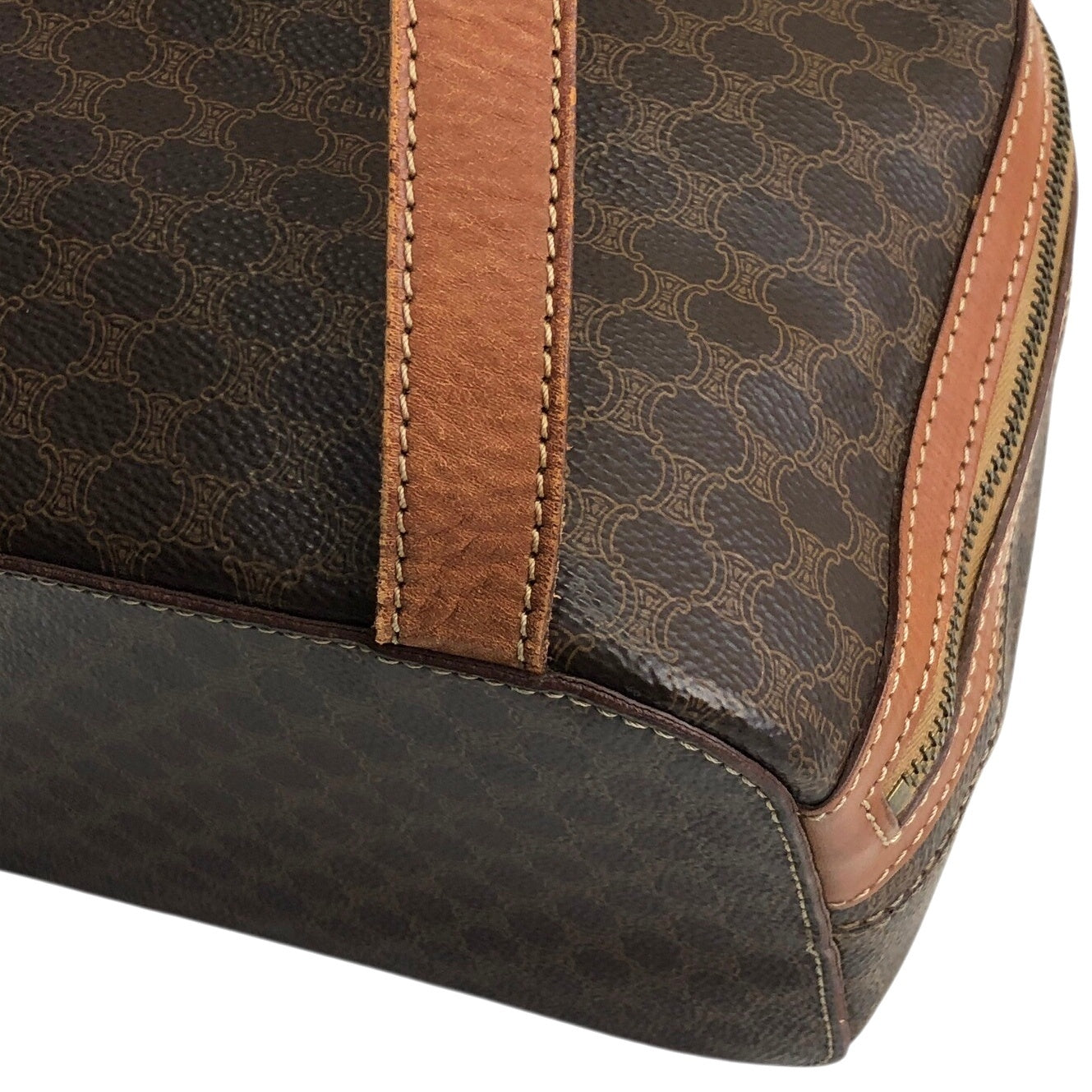 CELINE Macadam Charm Backpack Brown Vintage jz6ee6