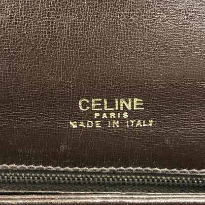 CELINE 馬車圖案肩背包 棕色 復古 azazw3