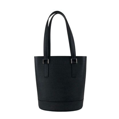 BURBERRY Logo Totebag Black Vintage ykuyii