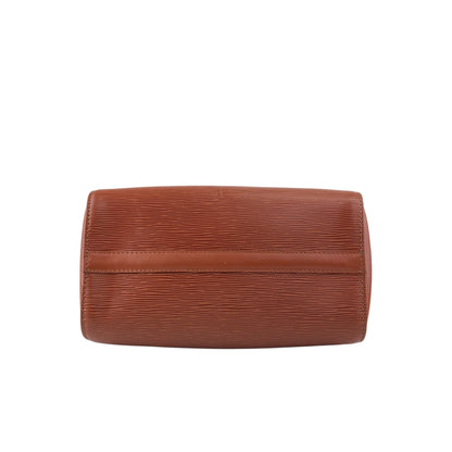 LOUIS VUITTON Epi Small Boston bag Handbag Brown Vintage 4i3rer