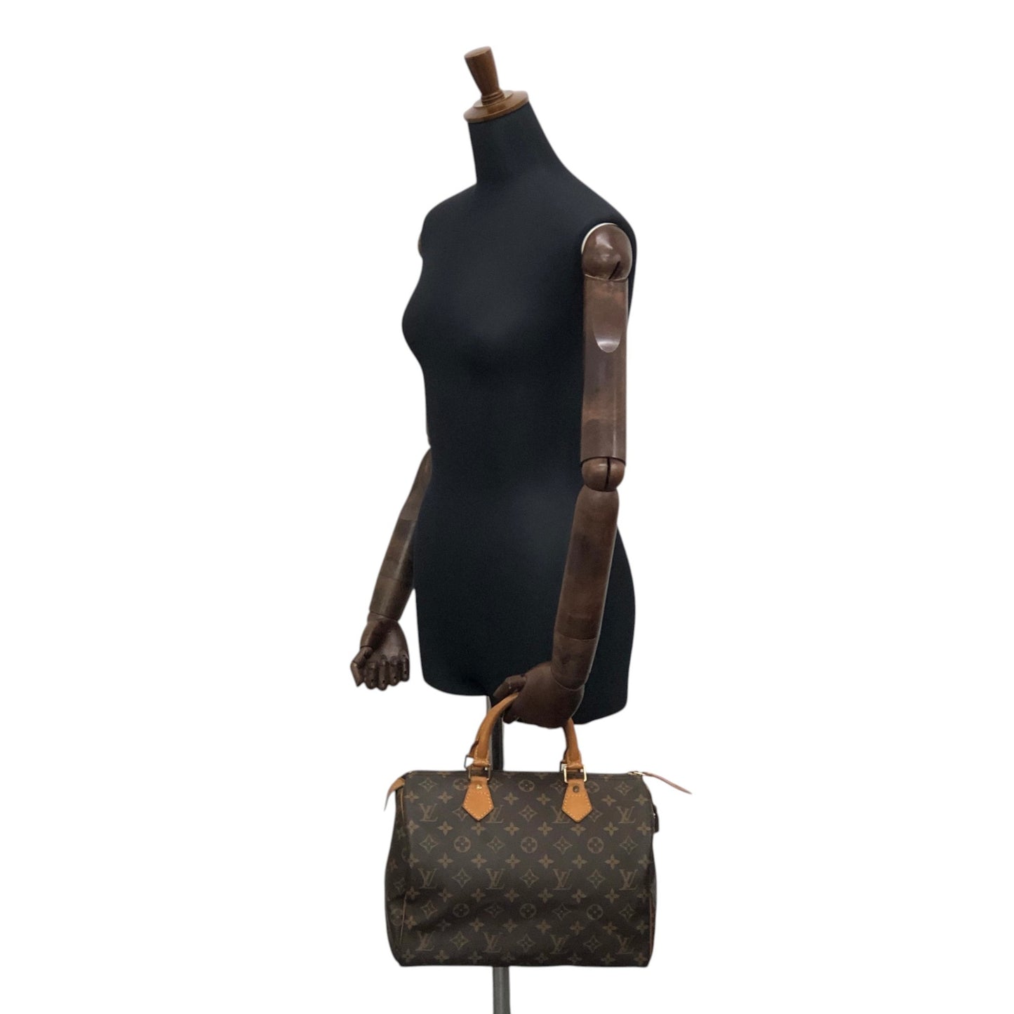 LOUIS VUITTON Monogram Small Boston bag Handbag Brown Vintage u4jnak