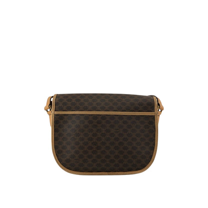CELINE Macadam Blason Shoulder bag Brown Vintage rtiv5k