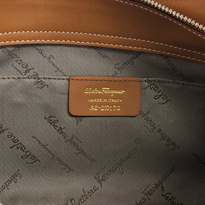 Salvatore Ferragamo Gancini Shoulder bag Brown Vintage 6kjzn6