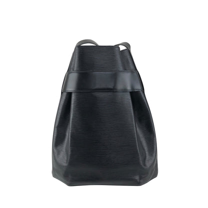 LOUIS VUITTON Epi Drawstring Shoulder bag Black Vintage v8epcv