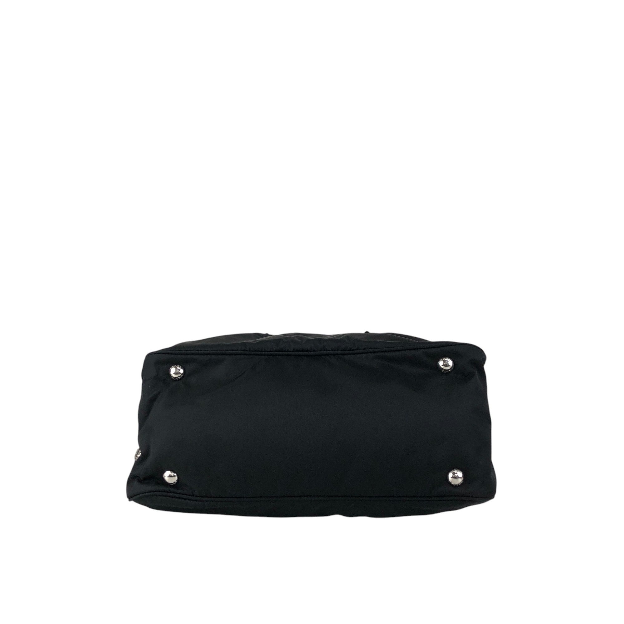 PRADA Logo Boston bag Handbag Black Vintage jipcs2 – VintageShop solo