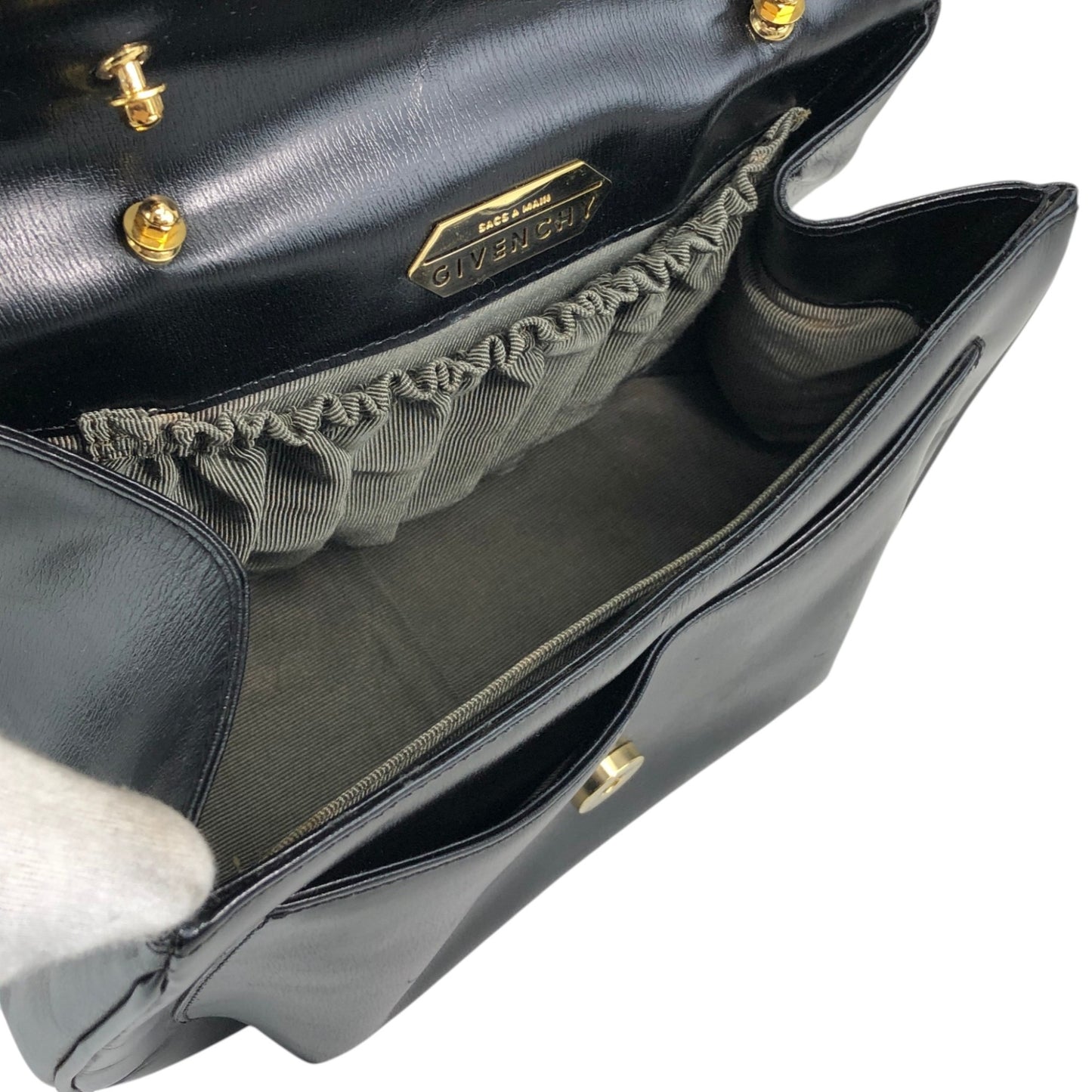 GIVENCHY Handbag Black Vintage vaswcb
