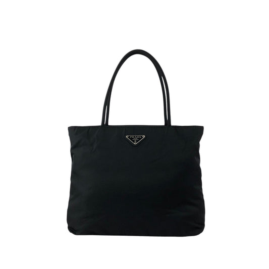 PRADA Tessuto Triangle Logo Totebag Black Vintage xn2y5c