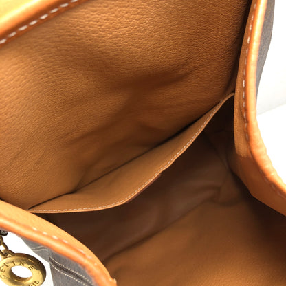 CELINE Macadam Circle Logo Backpack Brown Vintage ckigeh